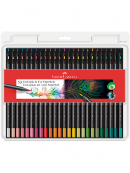 Lápices de Colores Faber Castell Ecolápices Supersoft Set 50 FC210750