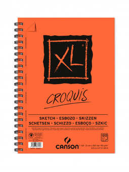 Croquera Dibujo Canson XL Croquis 21x29,7cm 90gr (Tipo Cuaderno) 120 Hojas 787135