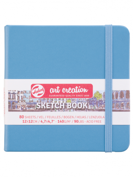 Libreta Sketchbook Art Creation Azul Lago 140gr 80 Hojas