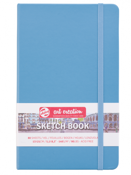 Libreta Sketchbook Art Creation Azul Lago 140gr 80 Hojas