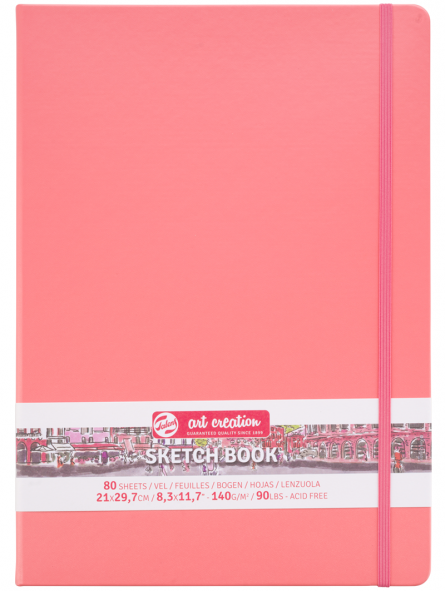 Cuaderno de dibujo Sketchbook Medium A5, papel 150 gr, Port Red — Land of  Paper