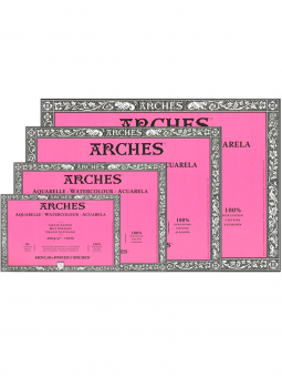 Block Acuarela Arches 300gr Grano Satinado 20 Hjs