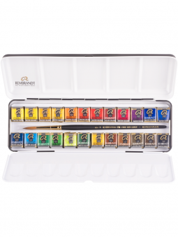 Acuarela en Pastillas Rembrandt Caja Metálica Set 24 Colores 05838625