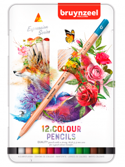 Lápices de Colores Bruynzeel Expression Set 12 Colores 60312012