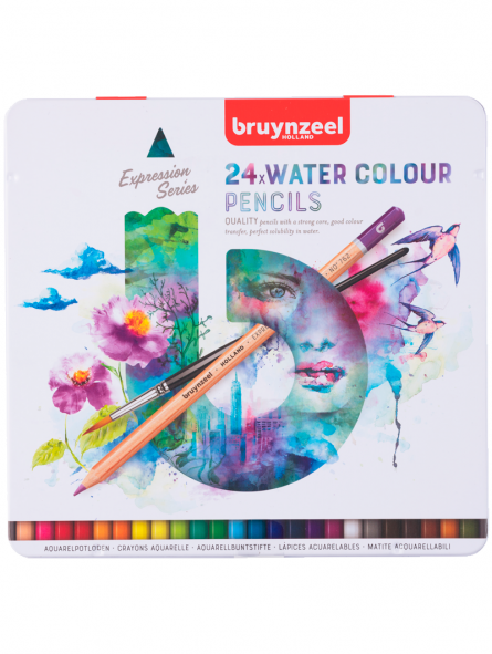 Set 24 Lápices de Colores Acuarelables Bruynzeel Expression – Dibu Chile