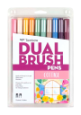 Marcadores Tombow Dual Brush Set 10 Colores Cabaña TB56216