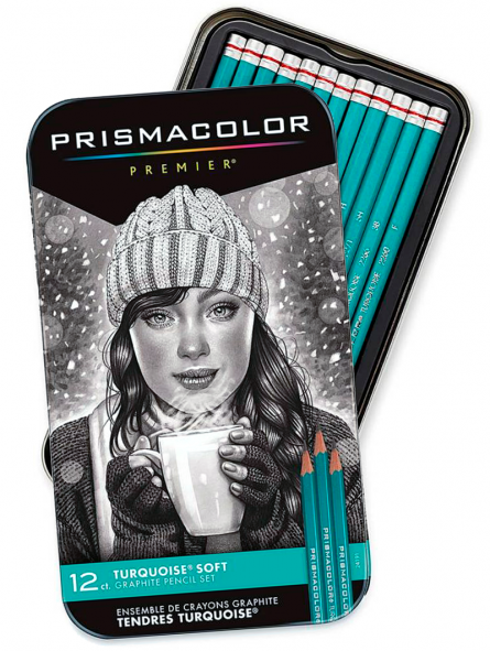 Tratamiento Preferencial De Dios Lío Lápices Grafito Prismacolor Turquoise Set 12 Dureza Suave