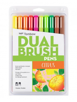 Marcadores Tombow Dual Brush Set 10 Colores Citrus TB56196