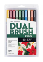 Marcadores Tombow Dual Brush Set 10 Colores Vacaciones TB56195