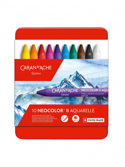 Pasteles de Cera Solubles al Agua Neocolor II Caran D Ache Set 10 CA7500310