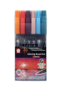 Marcadores Sakura Koi Brush Pen Set 6 Sunset XBR-6F