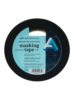 Cinta Adhesiva Masking Tape Negro Art Alternatives Libre de Ácido