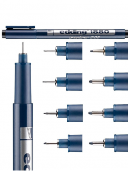 Tiralíneas Edding 1880 Negro