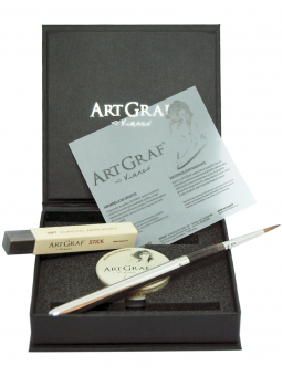 Kit ArtGraf Viarco Pastilla y Barra Grafito Acuarelable + Pincel EAARTKIT2001