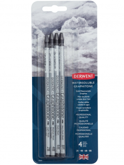 Lápiz Grafito Acuarelable Graphitone Derwent Set 4 34304