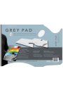 Paleta para Mezclar de Papel Gris New Wave 28x41cm Ergonómica NW00401