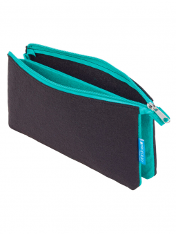 Estuche Fieltro ProFolio Midtown Itoya Negro - Verde Agua