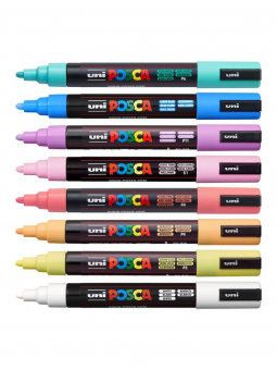 Set Marcadores Colores Pastel x 8