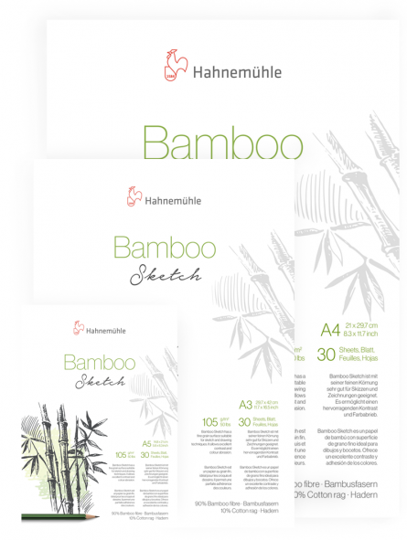 Block Dibujo Hahnemuhle Bamboo Sketch 105gr 30hjs