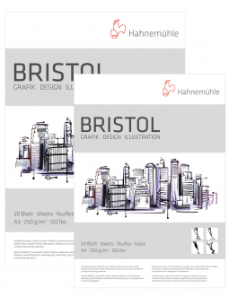 Block Dibujo Hahnemuhle Bristol 250gr 20 Hojas