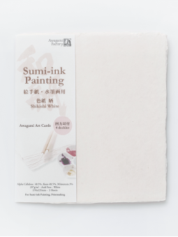 Papel Shikishi Sumi-Ink Awagami 297gr 23.5 x 27 cm Pack 3 Hojas AW8390603