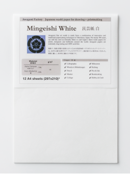 Papel Washi Dibujo Y Grabado Mingeishi Awagami 48gr A4 AW8429814