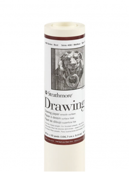 Rollo Papel Dibujo Strathmore Drawing Serie 400 130gr 1.067 x 9.14 mt