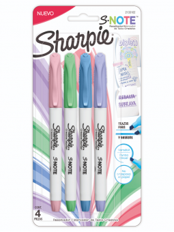 Destacadores Sharpie Note Set 4 Tonos Pasteles 2133102