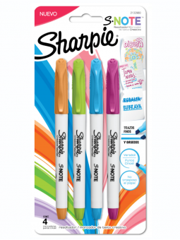 Destacadores Sharpie Note Set 4 Colores Intensos 2132980