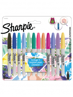 Marcadores Permanentes Sharpie Punta Fina Set 12 Tropical 2102503