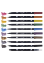 Marcadores Tombow Dual Brush Set 10 Colores Apagados TB56186