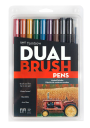 Marcadores Tombow Dual Brush Set 10 Colores Apagados TB56186