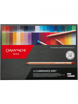 Lápices de Colores Luminance 6901 Caran D Ache Set 40 Colores CA6901740