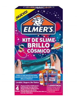 Kit Para Hacer Slime Brillo Cósmico Elmers 4 Piezas 2149060