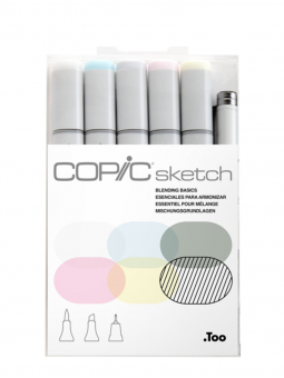 Marcadores Copic Sketch Set 6 Blending Basics CO52792