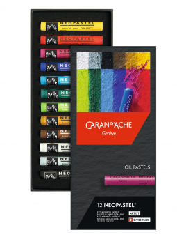 Pasteles al Óleo Extra Finos Neopastel Caran D Ache Set 12 Colores CA7400312