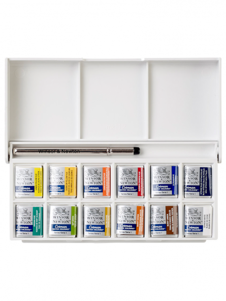 Acuarela en Pastillas Cotman Winsor&Newton Set 12 Pocket