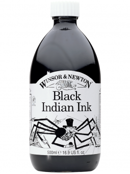 Tinta China Winsor & Newton Frasco 500ml Negra W1050030000