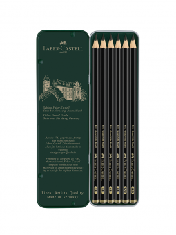 Lápices Grafito Pitt Mate Faber Castell Set 6 FC115207