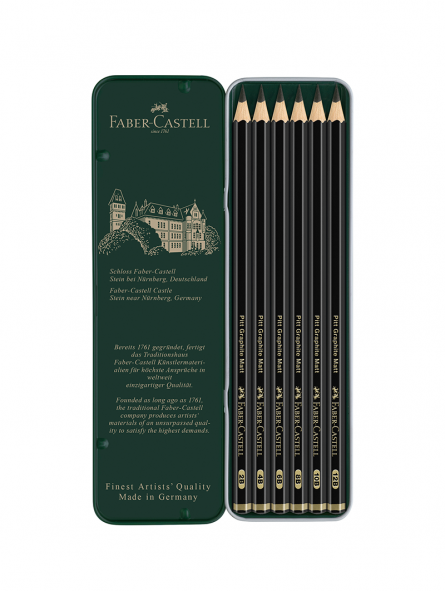 Lápiz Grafito Faber Castell 9000 Estuche X 12 Unidades