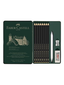 Lápices Grafito Pitt Mate Faber Castell 11 Piezas FC115220