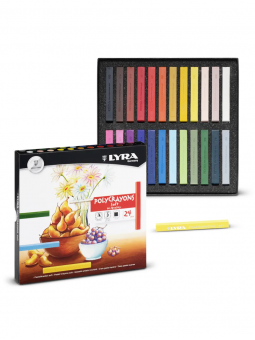 Pastel Suave Acuarelable Lyra 24 Colores L5651240