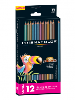 Lápices de Colores Prismacolor Junior Set 12 Tonos Metálicos 2135894