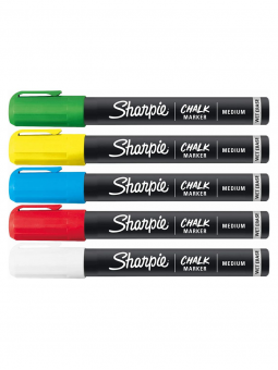 Marcadores Sharpie De Tiza Líquida Borrable Set 5 Colores 2175541