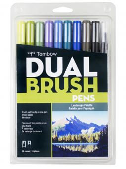Marcadores Tombow Dual Brush Set 10 Colores Paisaje TB56169