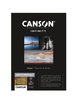 Resma Papel Canson Infinity Baryta Prestige II 340gr Brillante
