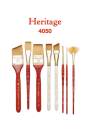 Pincel Acuarela Heritage Princeton Sintético Set 4 4050SET200