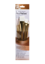 Pinceles Princeton RealValue Mango Corto Café Pelo Sintético TaklonBlanco Set 5 9144