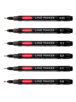 Tiralíneas Derwent Line Maker Negro