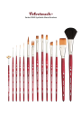 Pincel Técnica Mixta Velvetouch Princeton Sintético - Delineador Corto N°18/0 (Short Liner)
